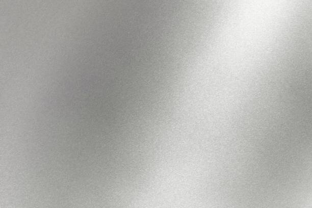 Abstract texture background, light shining on gray metal wall